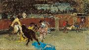 Marsal, Mariano Fortuny y Bullfight Wounded Picador oil painting reproduction